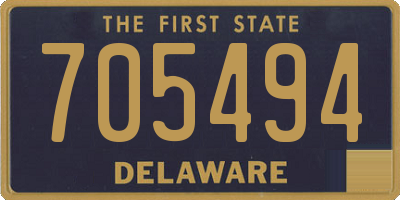 DE license plate 705494