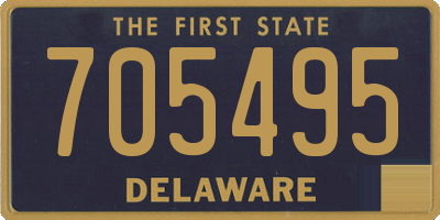 DE license plate 705495