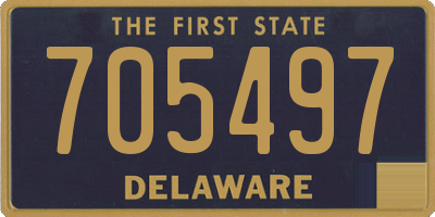 DE license plate 705497
