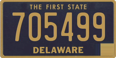 DE license plate 705499