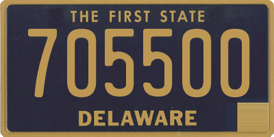 DE license plate 705500