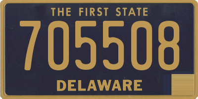 DE license plate 705508