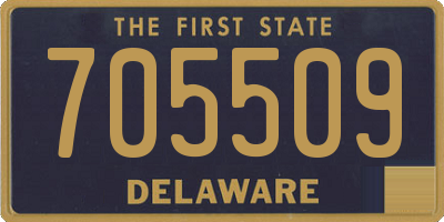 DE license plate 705509