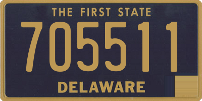 DE license plate 705511