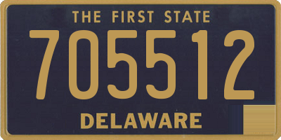 DE license plate 705512