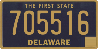 DE license plate 705516
