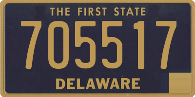 DE license plate 705517