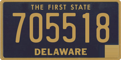 DE license plate 705518