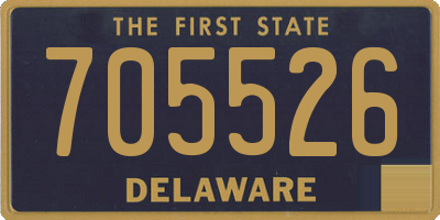 DE license plate 705526