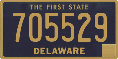 DE license plate 705529