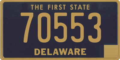 DE license plate 70553
