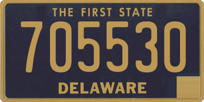 DE license plate 705530