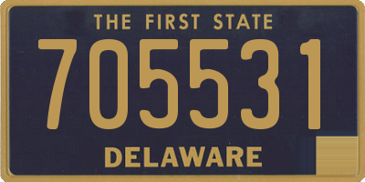 DE license plate 705531
