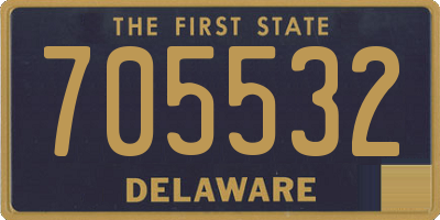 DE license plate 705532