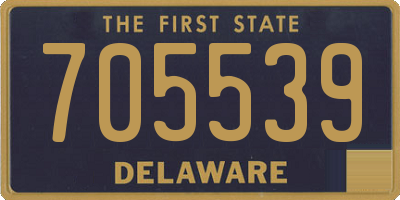 DE license plate 705539