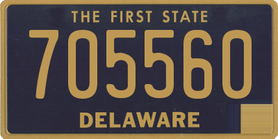 DE license plate 705560