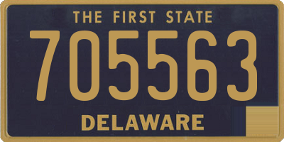 DE license plate 705563