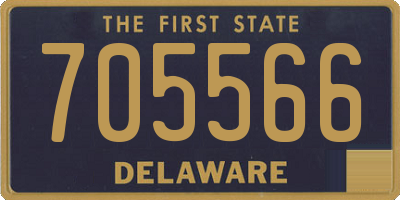 DE license plate 705566
