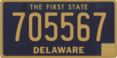 DE license plate 705567