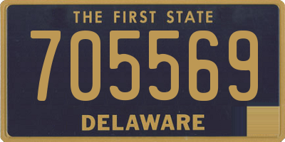 DE license plate 705569