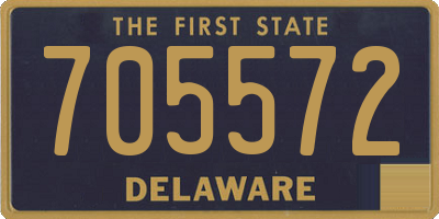 DE license plate 705572