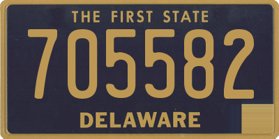 DE license plate 705582