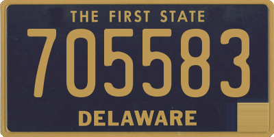 DE license plate 705583