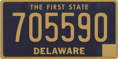 DE license plate 705590