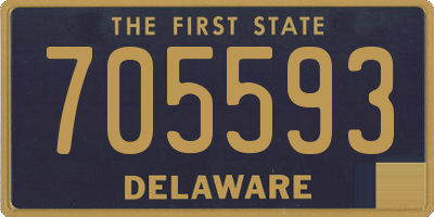 DE license plate 705593
