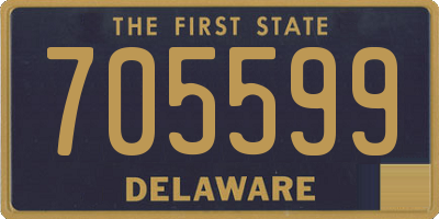 DE license plate 705599