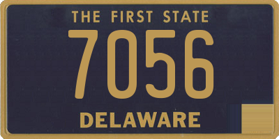 DE license plate 7056