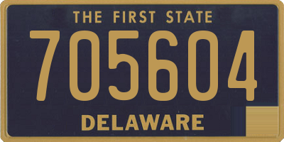DE license plate 705604
