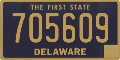 DE license plate 705609
