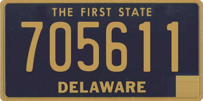 DE license plate 705611