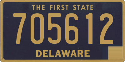 DE license plate 705612