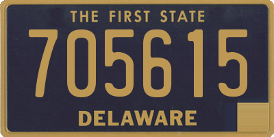 DE license plate 705615
