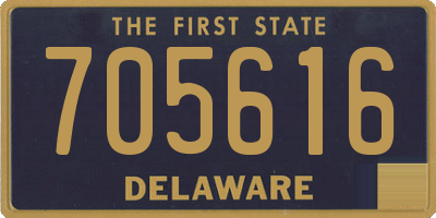 DE license plate 705616