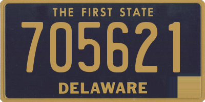 DE license plate 705621