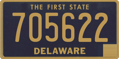 DE license plate 705622