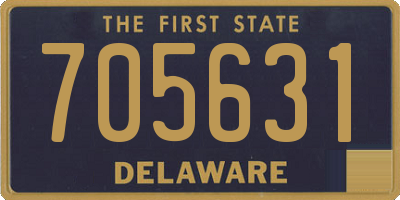 DE license plate 705631
