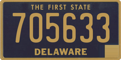 DE license plate 705633