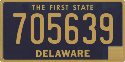 DE license plate 705639