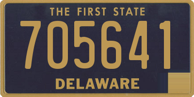 DE license plate 705641
