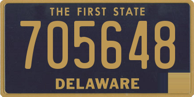 DE license plate 705648