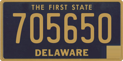 DE license plate 705650