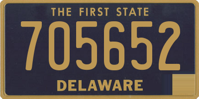 DE license plate 705652