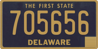 DE license plate 705656