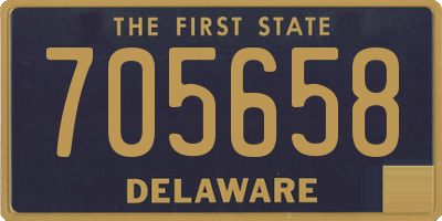 DE license plate 705658