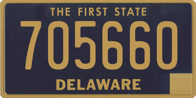 DE license plate 705660