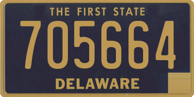 DE license plate 705664